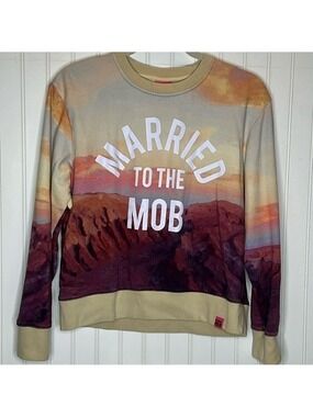 Married to the Mob Logo Sweat Shirt Size Small